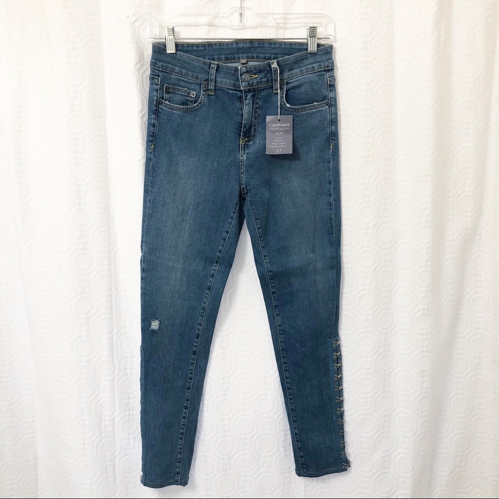 LF CARMAR Dion Jeans With Hook & Eye Detail NWT 27